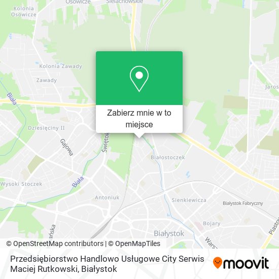 Mapa Przedsiębiorstwo Handlowo Usługowe City Serwis Maciej Rutkowski