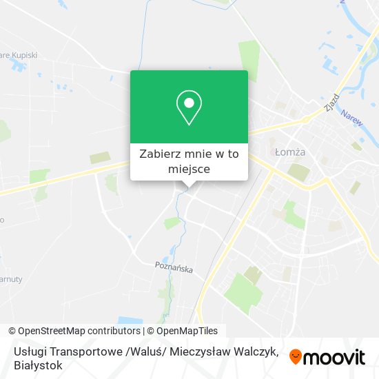 Mapa Usługi Transportowe /Waluś/ Mieczysław Walczyk