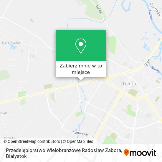 Mapa Przedsiębiorstwo Wielobranżowe Radosław Zabora