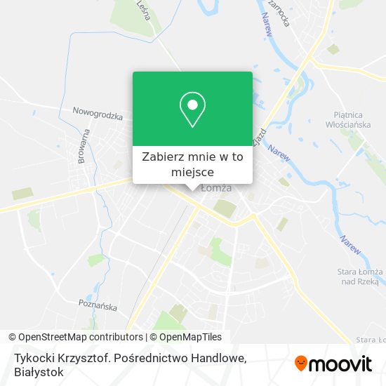 Mapa Tykocki Krzysztof. Pośrednictwo Handlowe