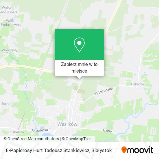 Mapa E-Papierosy Hurt Tadeusz Stankiewicz