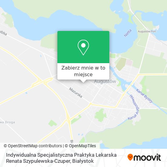 Mapa Indywidualna Specjalistyczna Praktyka Lekarska Renata Szypulewska-Czuper