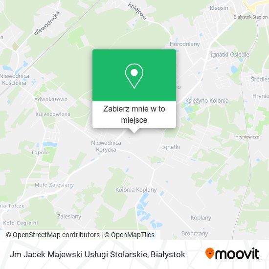 Mapa Jm Jacek Majewski Usługi Stolarskie