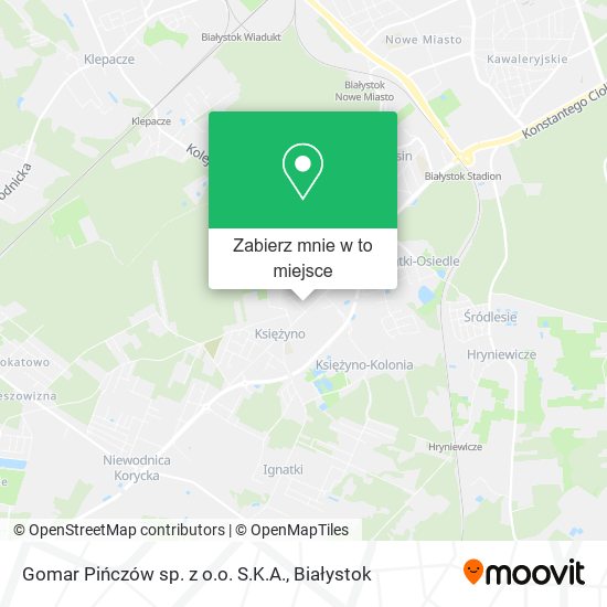 Mapa Gomar Pińczów sp. z o.o. S.K.A.