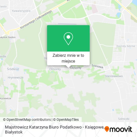 Mapa Majstrowicz Katarzyna Biuro Podatkowo - Księgowe