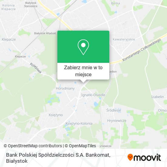 Mapa Bank Polskiej Spółdzielczości S.A. Bankomat