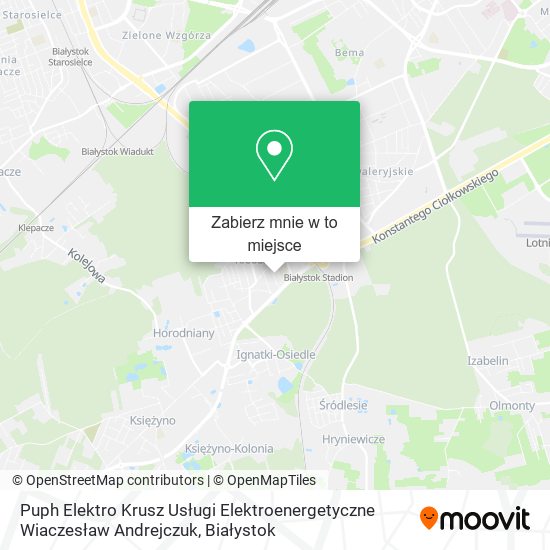 Mapa Puph Elektro Krusz Usługi Elektroenergetyczne Wiaczesław Andrejczuk