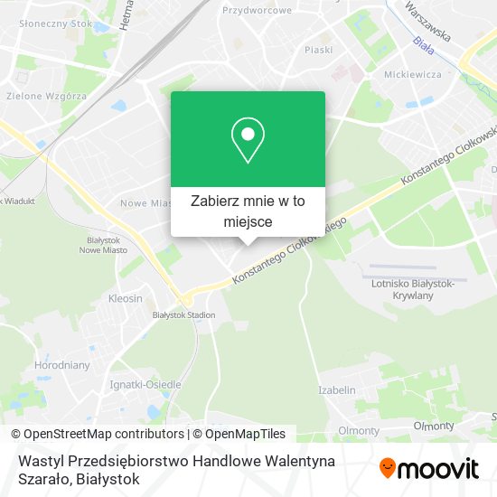 Mapa Wastyl Przedsiębiorstwo Handlowe Walentyna Szarało