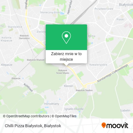 Mapa Chilli Pizza Białystok