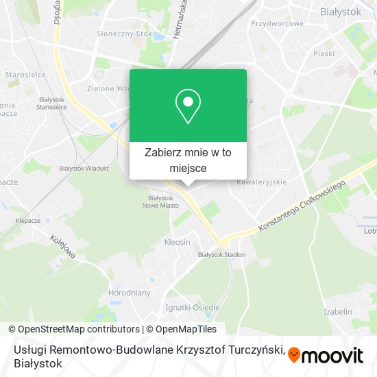 Mapa Usługi Remontowo-Budowlane Krzysztof Turczyński