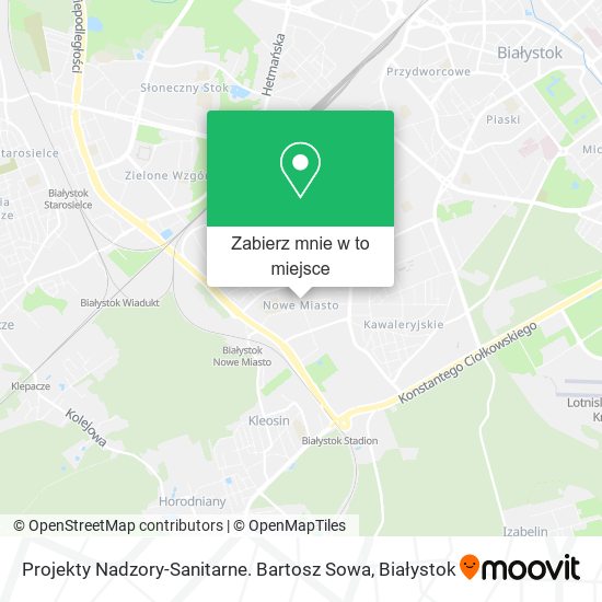 Mapa Projekty Nadzory-Sanitarne. Bartosz Sowa