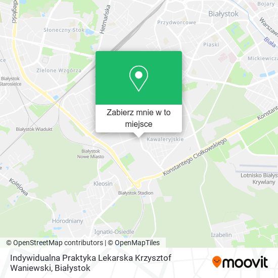 Mapa Indywidualna Praktyka Lekarska Krzysztof Waniewski