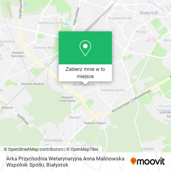 Mapa Arka Przychodnia Weterynaryjna Anna Malinowska Wspólnik Spółki