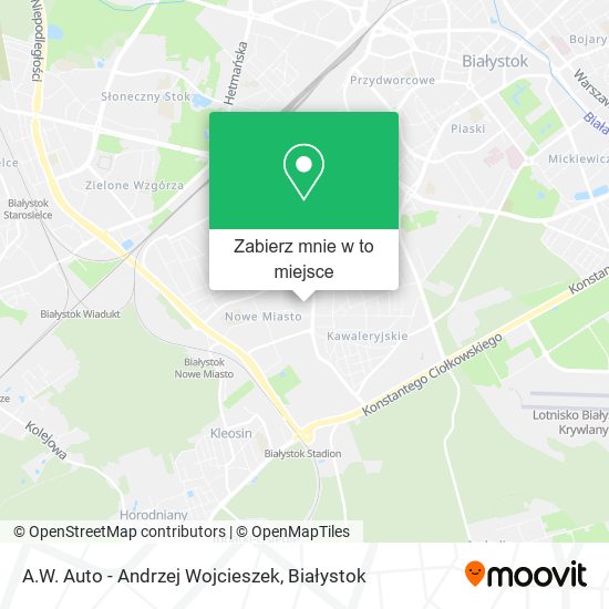 Mapa A.W. Auto - Andrzej Wojcieszek