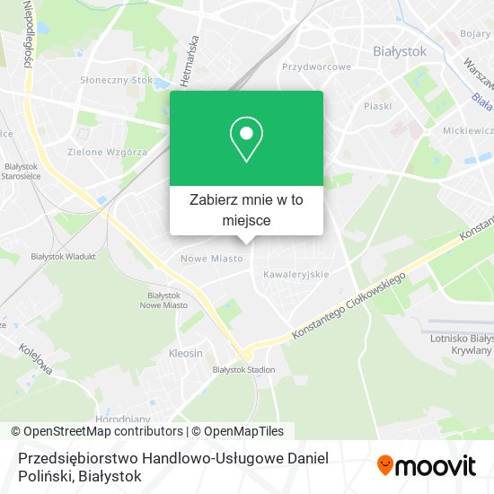 Mapa Przedsiębiorstwo Handlowo-Usługowe Daniel Poliński