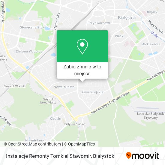 Mapa Instalacje Remonty Tomkiel Sławomir