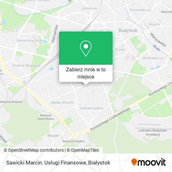 Mapa Sawicki Marcin. Usługi Finansowe