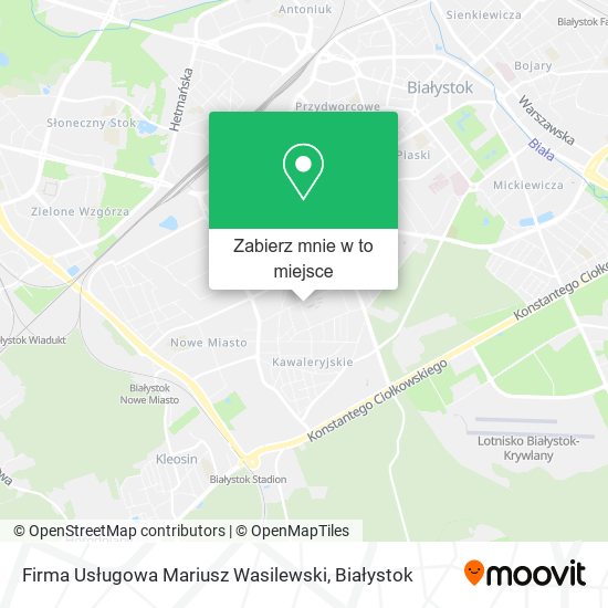 Mapa Firma Usługowa Mariusz Wasilewski