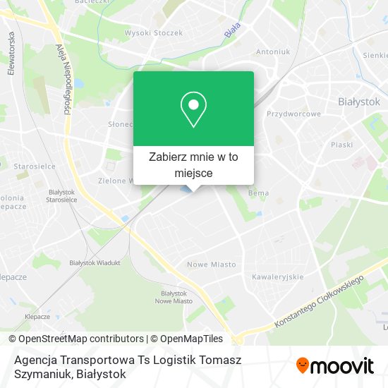 Mapa Agencja Transportowa Ts Logistik Tomasz Szymaniuk