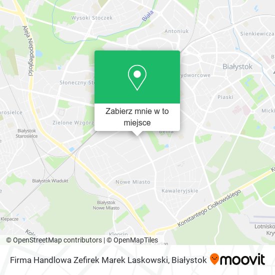 Mapa Firma Handlowa Zefirek Marek Laskowski