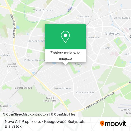 Mapa Nova A.T.P sp. z o.o. - Księgowość Białystok