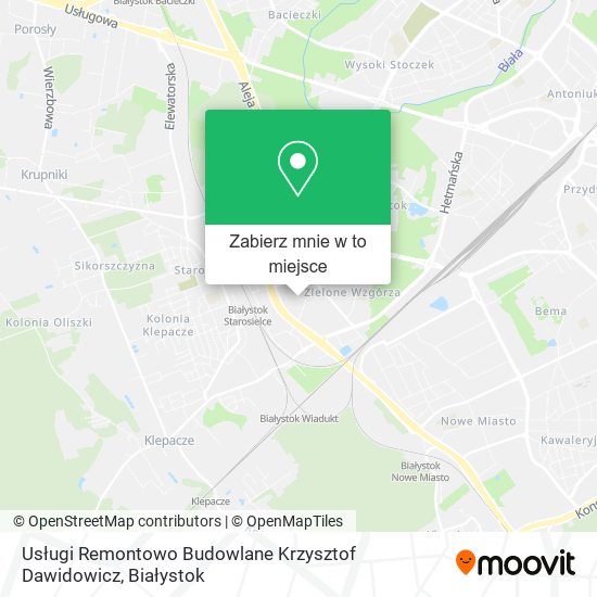 Mapa Usługi Remontowo Budowlane Krzysztof Dawidowicz