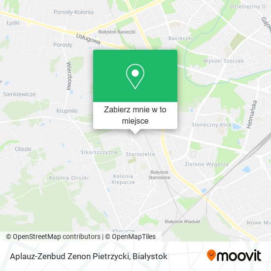 Mapa Aplauz-Zenbud Zenon Pietrzycki