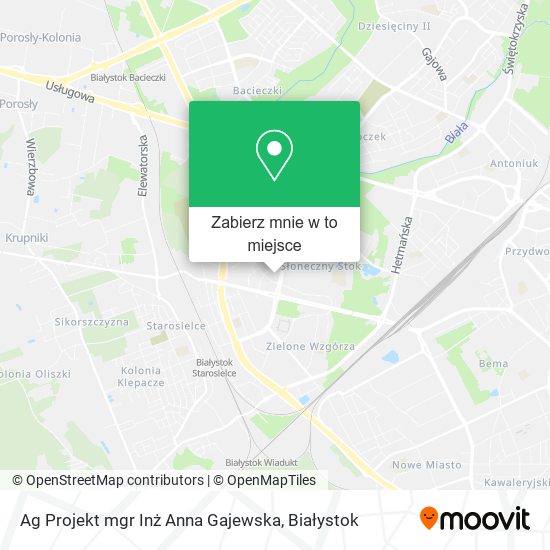 Mapa Ag Projekt mgr Inż Anna Gajewska