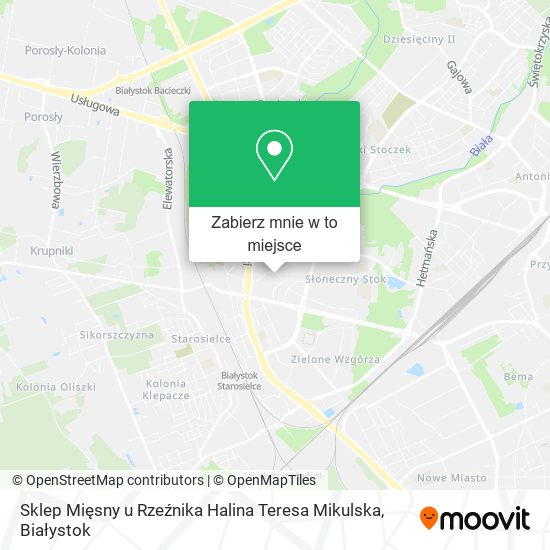 Mapa Sklep Mięsny u Rzeźnika Halina Teresa Mikulska