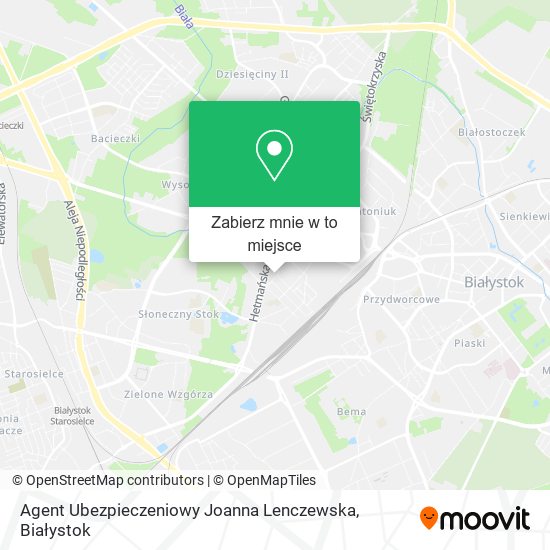 Mapa Agent Ubezpieczeniowy Joanna Lenczewska