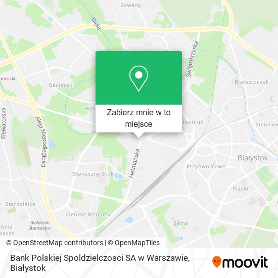 Mapa Bank Polskiej Spoldzielczosci SA w Warszawie