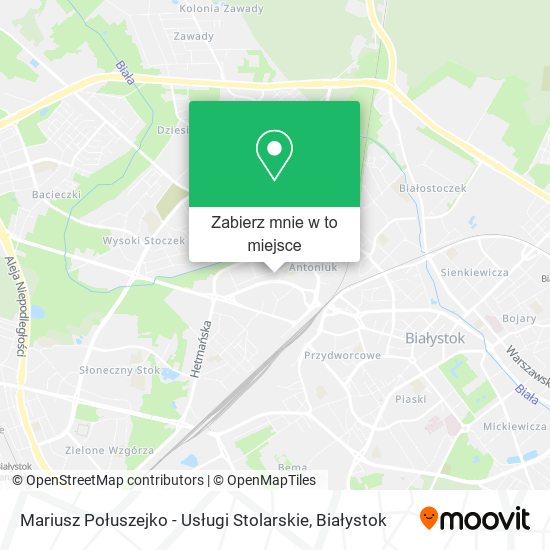 Mapa Mariusz Połuszejko - Usługi Stolarskie