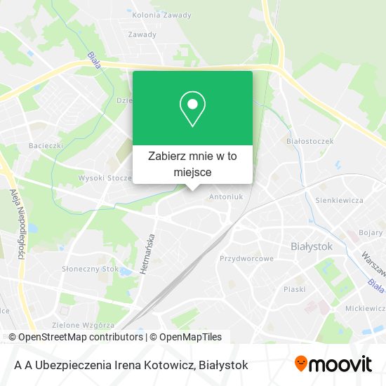 Mapa A A Ubezpieczenia Irena Kotowicz