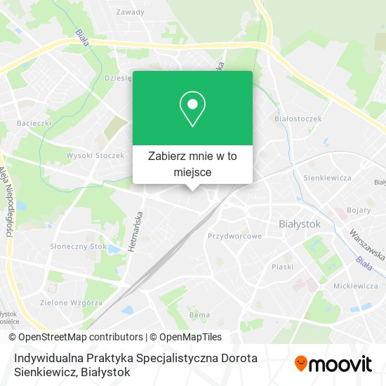 Mapa Indywidualna Praktyka Specjalistyczna Dorota Sienkiewicz