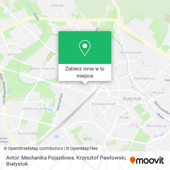 Mapa Antor. Mechanika Pojazdowa. Krzysztof Pawłowski