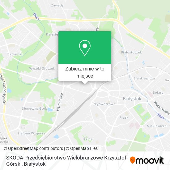 Mapa SKODA Przedsiębiorstwo Wielobranżowe Krzysztof Górski