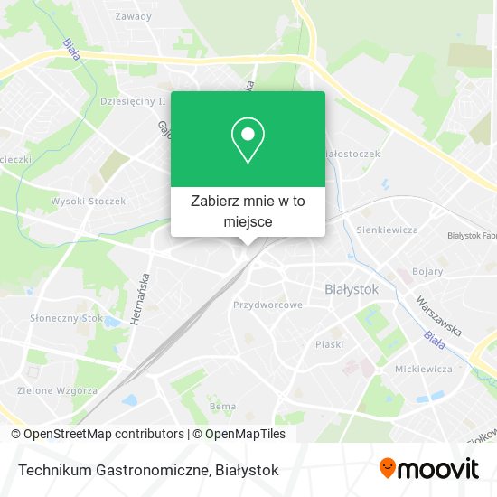 Mapa Technikum Gastronomiczne