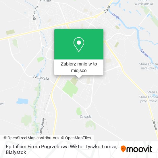 Mapa Epitafium Firma Pogrzebowa Wiktor Tyszko Łomża