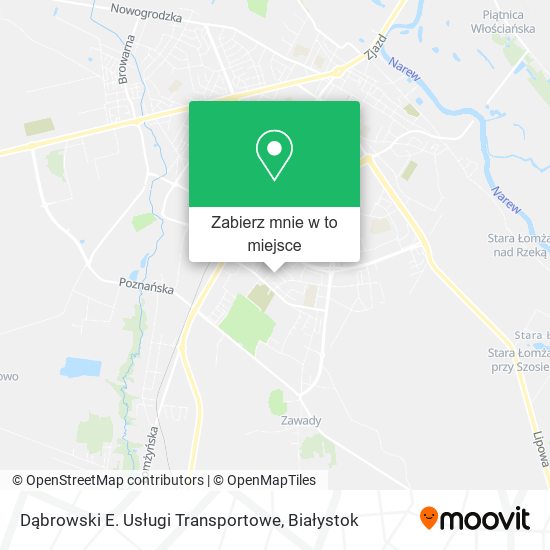 Mapa Dąbrowski E. Usługi Transportowe