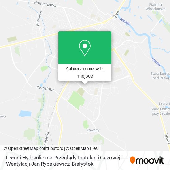 Mapa Usługi Hydrauliczne Przeglądy Instalacji Gazowej i Wentylacji Jan Rybakiewicz