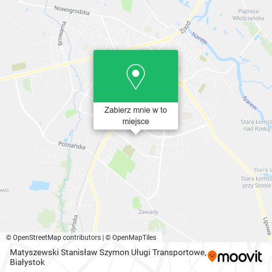 Mapa Matyszewski Stanisław Szymon Uługi Transportowe