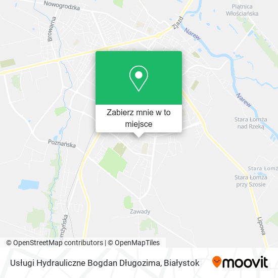 Mapa Usługi Hydrauliczne Bogdan Długozima
