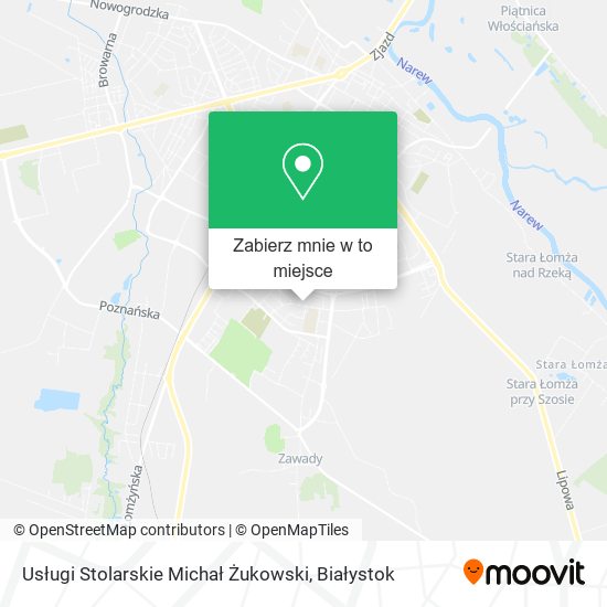 Mapa Usługi Stolarskie Michał Żukowski