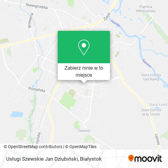Mapa Usługi Szewskie Jan Dziubiński