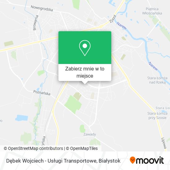 Mapa Dębek Wojciech - Usługi Transportowe
