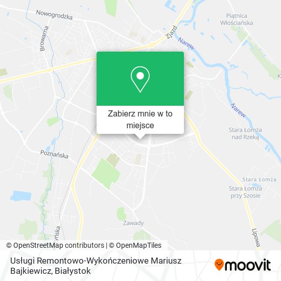 Mapa Usługi Remontowo-Wykończeniowe Mariusz Bajkiewicz