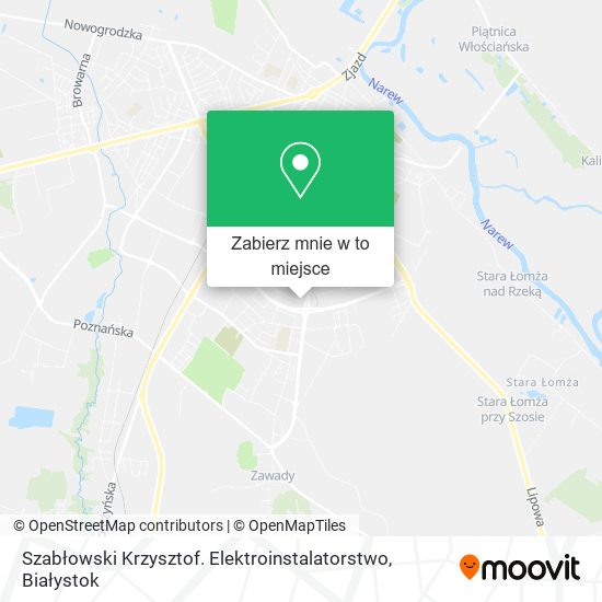Mapa Szabłowski Krzysztof. Elektroinstalatorstwo