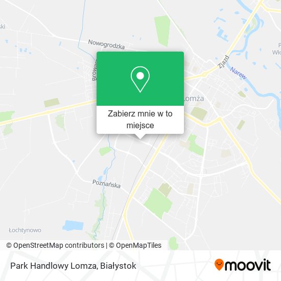 Mapa Park Handlowy Lomza