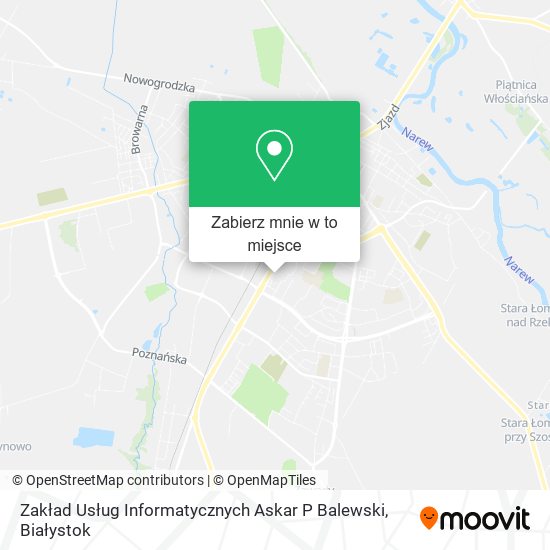 Mapa Zakład Usług Informatycznych Askar P Balewski