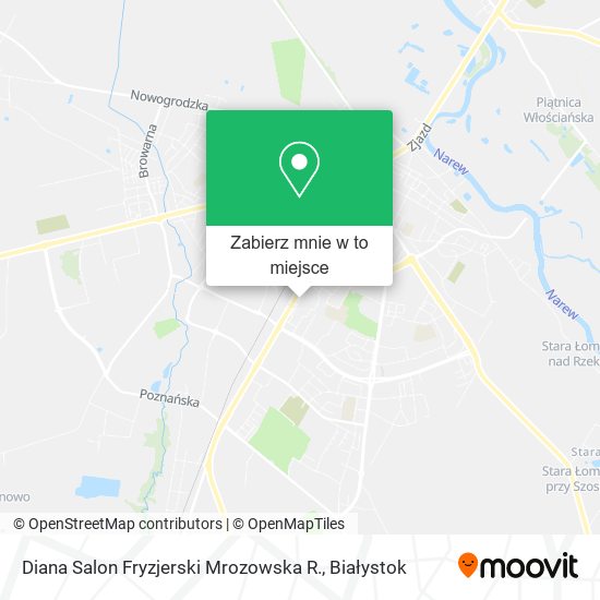 Mapa Diana Salon Fryzjerski Mrozowska R.